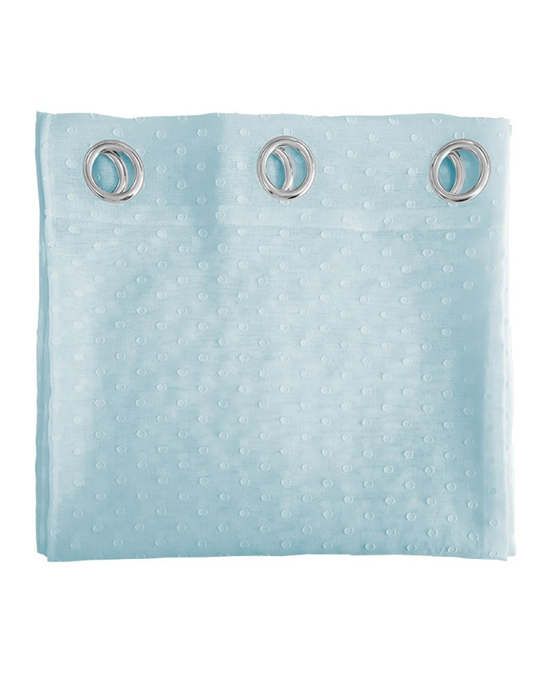 Visillo Jacquard Ollaos Topito aguamarina