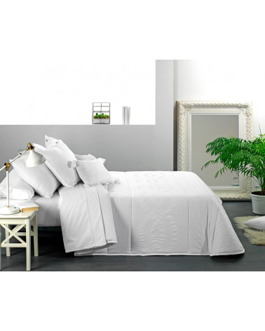 Edredón Ama by Cañete jacquard blanco