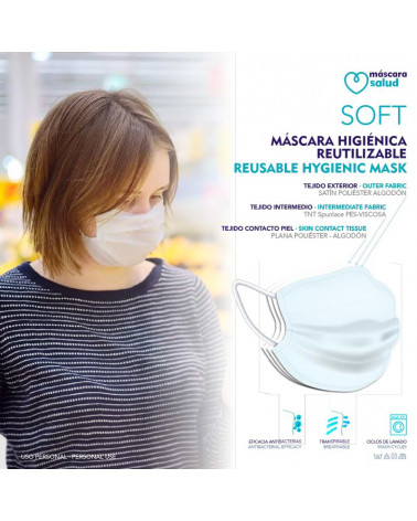 Mascarilla SOFT Higiénica Reutilizable