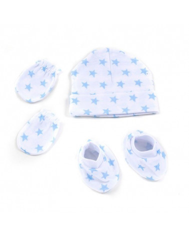 Set Regalo Bebé 3 piezas Algodón Estrella