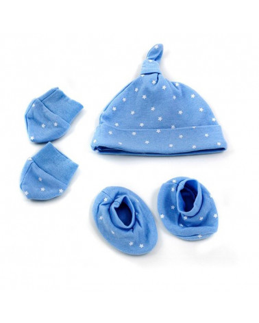Set Regalo Bebé 3 piezas Algodón Stars