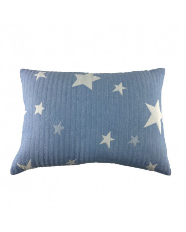 Funda Cojín Stars Reversible azul