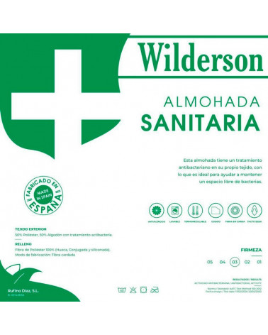 Almohada Sanitaria Antibacteriana
