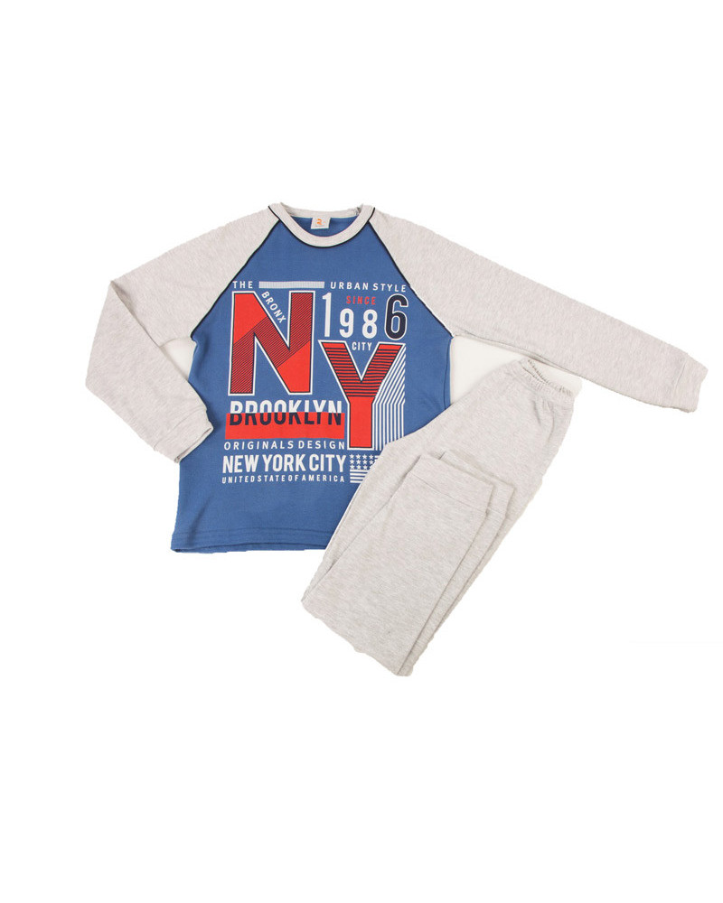 Pijama Invierno Perchado Algodón Niño Ny a precio Barato