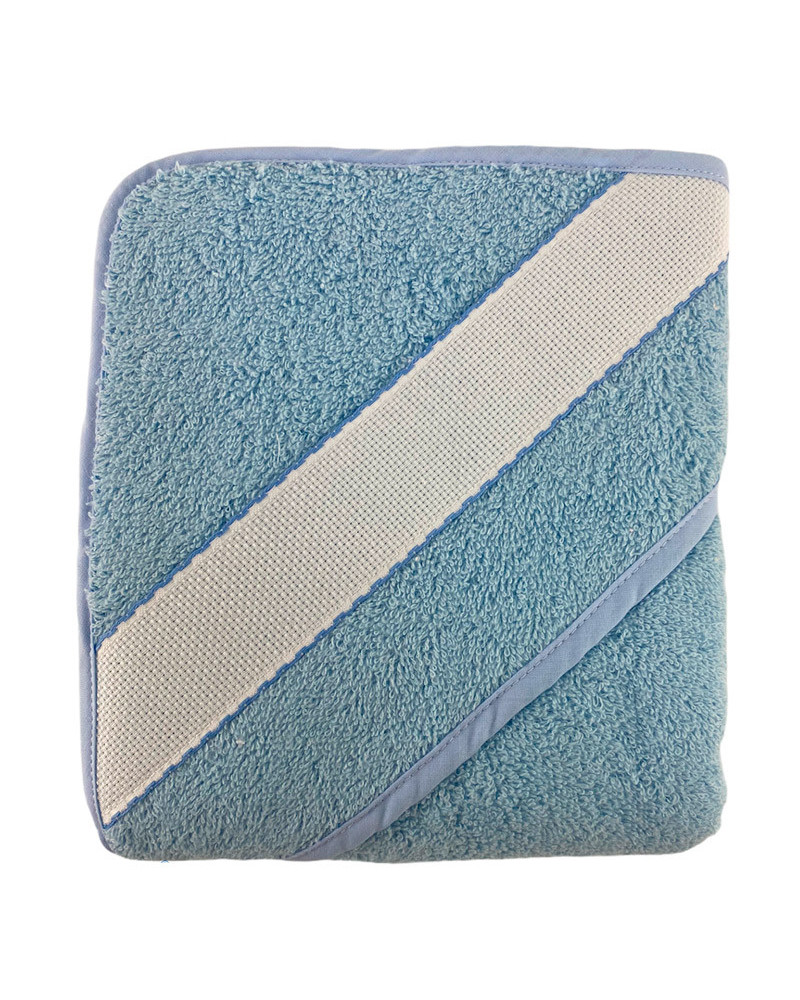 Capa Baño Rizo Panamá Algodón azul