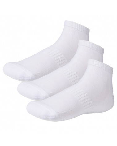 Calcetín Invisible Deportivo Rizo Pack 3 blanco