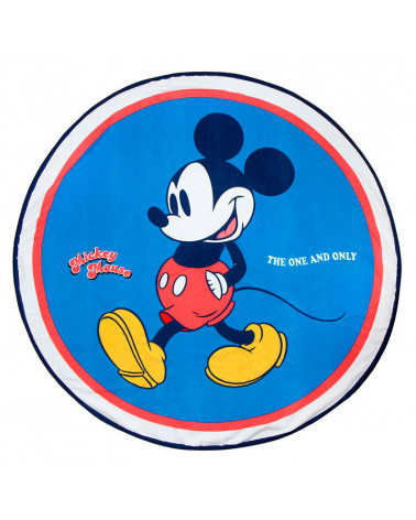 Toalla Microfibra Redonda Grandísima Mickey Mouse azul