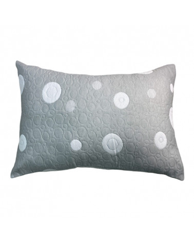 Funda Cojín Rocio Reversible gris blanco