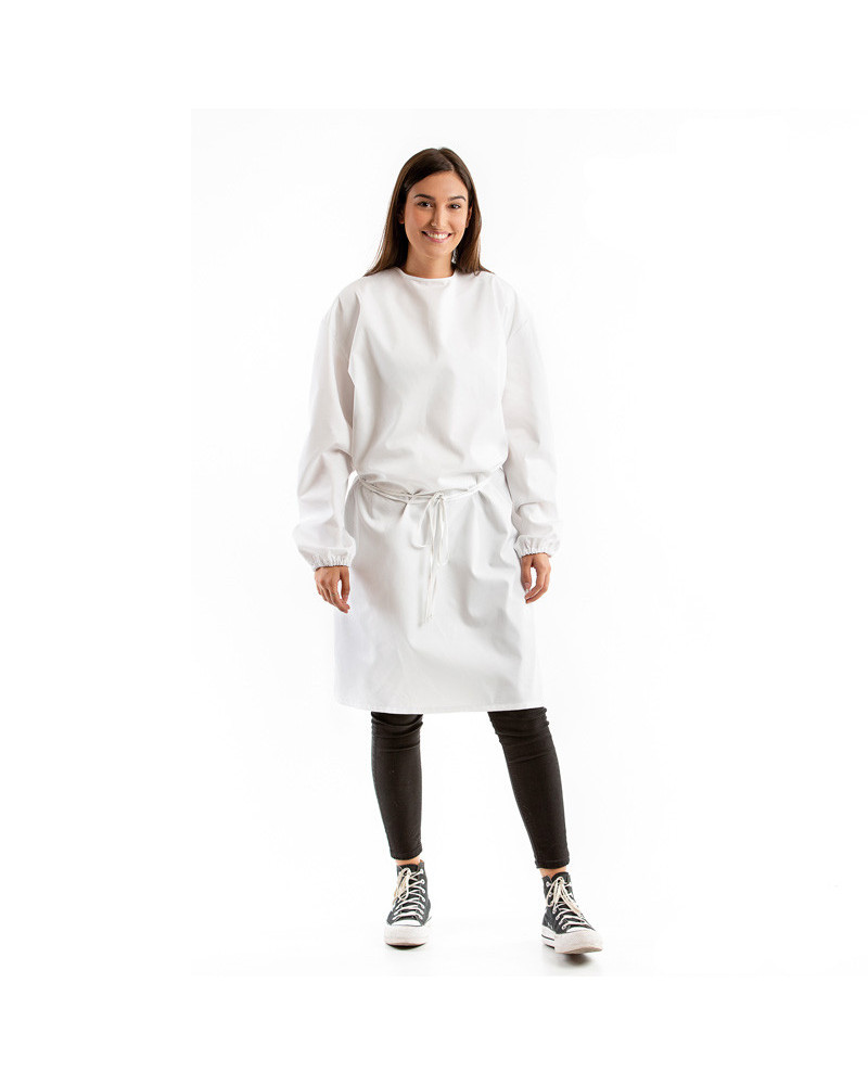 Bata Sanitaria Unisex Sarga blanca
