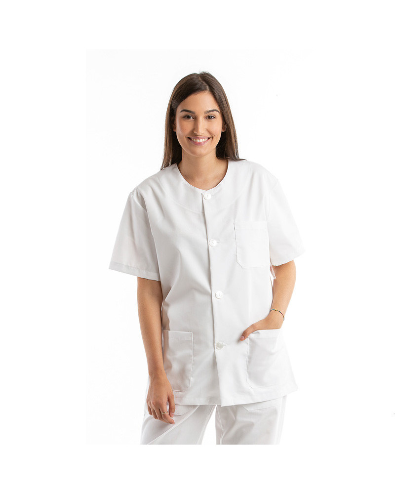 Chaqueta Sanitaria Unisex Sarga blanca
