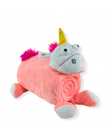 Set Peluche + Manta Coralina Borreguillo Florin rosa