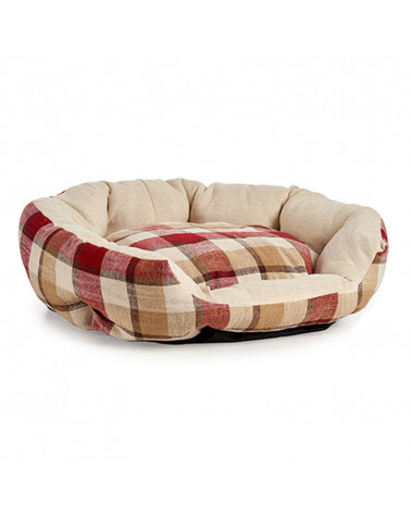 Cuna Mascota Oval Tela Cuadros