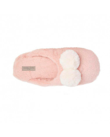 Zapatillas Home Ysabel Mora Mujer Pompones rosa