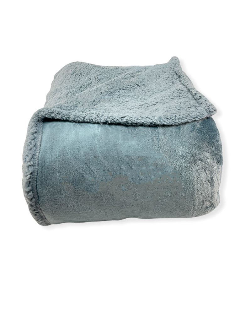 Manta Multiusos Sedalina Borreguillo a precio barato Color Gris Medidas