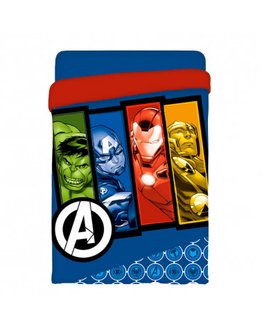 Edredón Nórdico Estampado Avengers azul