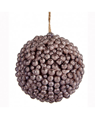 Bola Árbol Navidad Textura plata