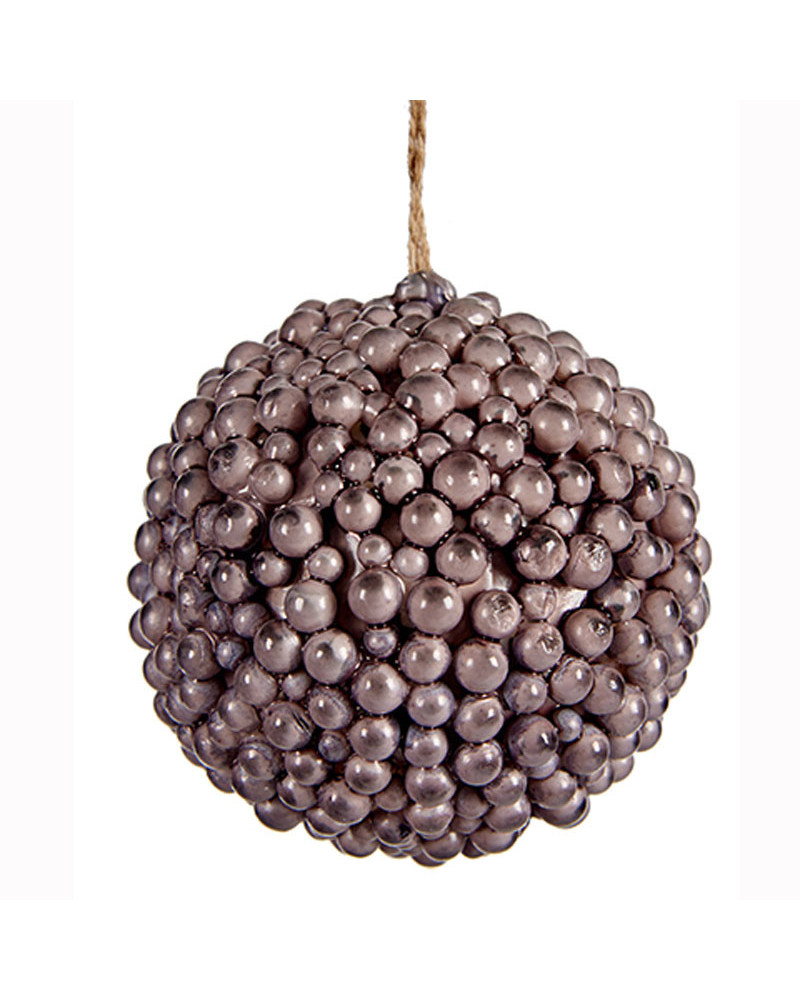 Bola Árbol Navidad Textura plata