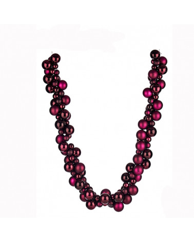 Guirnalda 130 Bolas Pvc 5 cm morado