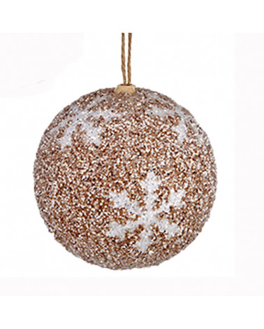 Juego 2 Bolas 10 Cm Árbol Navidad Hielo blanco