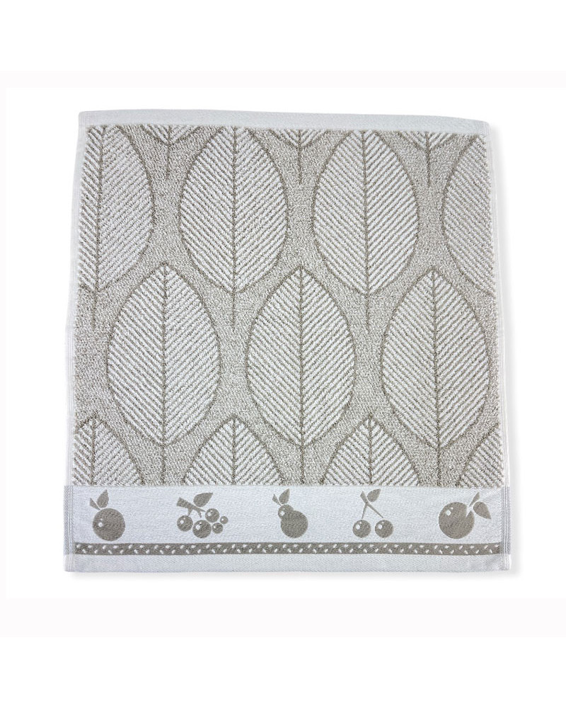 Paño De Cocina 100% Algodón Rizo – 450 G/m² – Super Absorbente Y Suave – Estampado De Cerezas, Gris 50x50 Cm, De Rufino Díaz