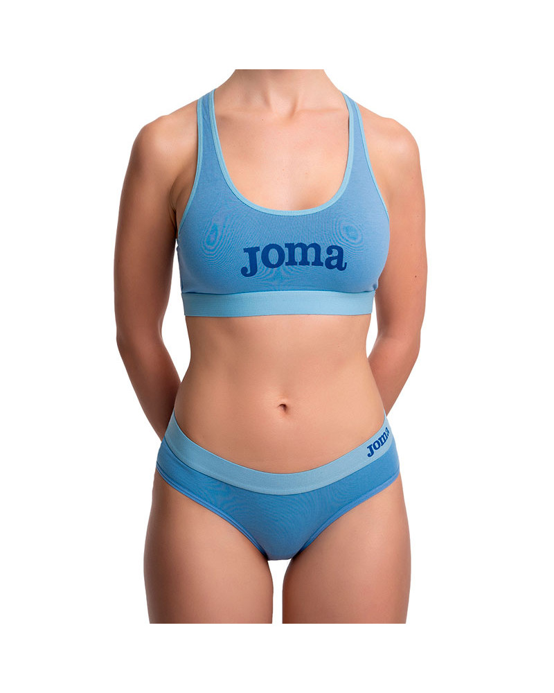Sujetador Top Joma Algodón Mariposa azul