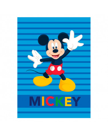 Manta Terciopelo Mickey Mouse azul
