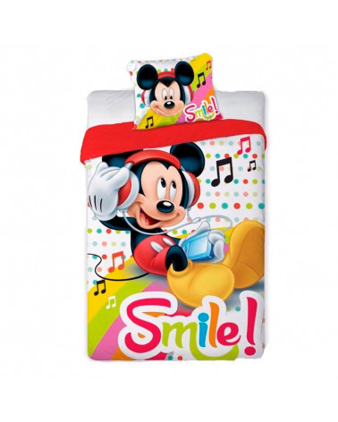 Funda Nórdica 2 Piezas Mickey Mouse Smile blanco