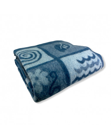 Manta Pelo Estampada Diana azul