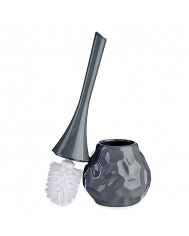 Escobillero Cerámica Forma Piedra gris