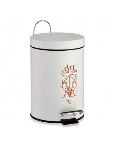 Papelera Art Nouveau 3l blanco