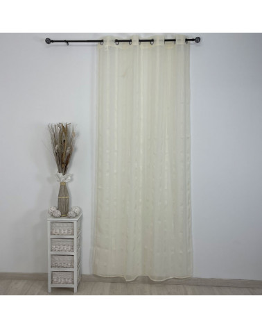 Visillo Barato Confeccionado Ollaos FH51 beige