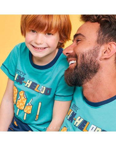 Pijama Niño Algodón Verano Pix-Helado MuyDemi