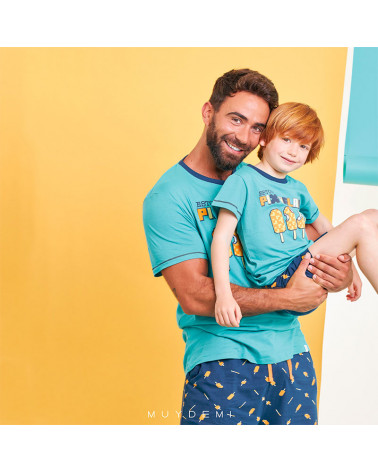 Pijama Niño Algodón Verano Pix-Helado MuyDemi