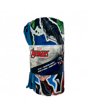 Colcha Bouti Verano Avengers azul