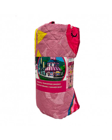 Colcha Bouti Verano Minnie rosa