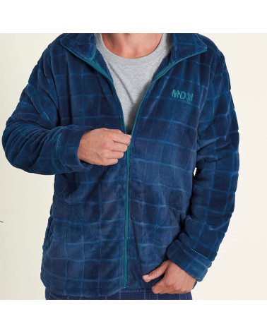 Bata o Chaqueta Invierno Caballero Coralina MuyDeMi Cuadros azul