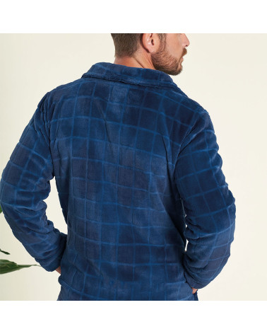 Bata o Chaqueta Invierno Caballero Coralina MuyDeMi Cuadros azul