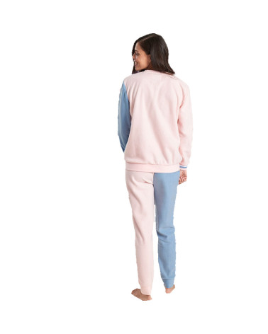 Pijama Mujer Invierno MuyDeMi Polar Estudiante rosa