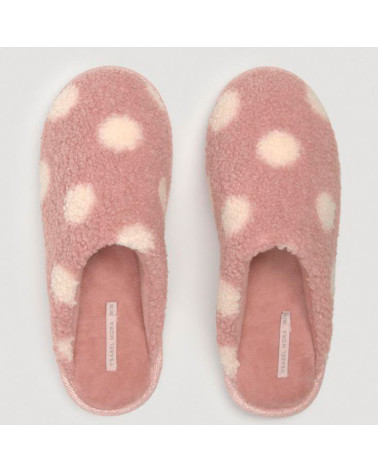 Zapatillas Home Ysabel Mora Mujer Lunares rosa