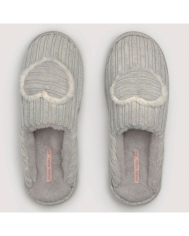 Zapatillas Home Ysabel Mora Mujer Corazón gris