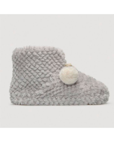 Botas Home Ysabel Mora Mujer Pompón gris