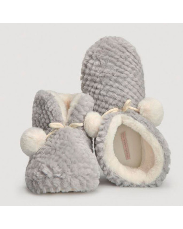 Botas Home Ysabel Mora Mujer Pompón gris