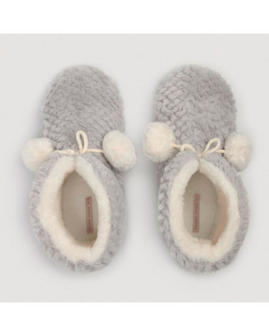 Botas Home Ysabel Mora Mujer Pompón gris