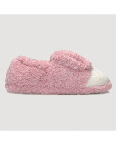 Zapatillas Cerradas Home Ysabel Mora Niña Conejito rosa