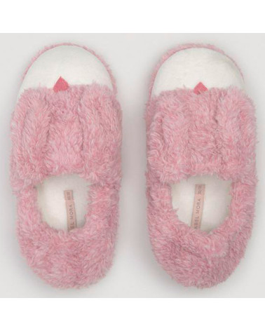 Zapatillas Cerradas Home Ysabel Mora Niña Conejito rosa
