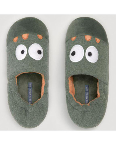 Zapatillas Niño Invierno Ysabel Mora Monstruitos verde