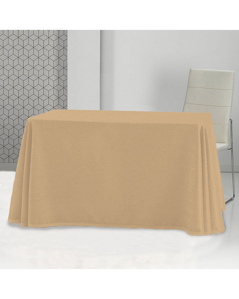 Falda Camilla Rectangular Terciopelo Premium Mora beige