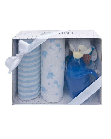 Set Regalo Bebé 4 piezas Algodón Pollito