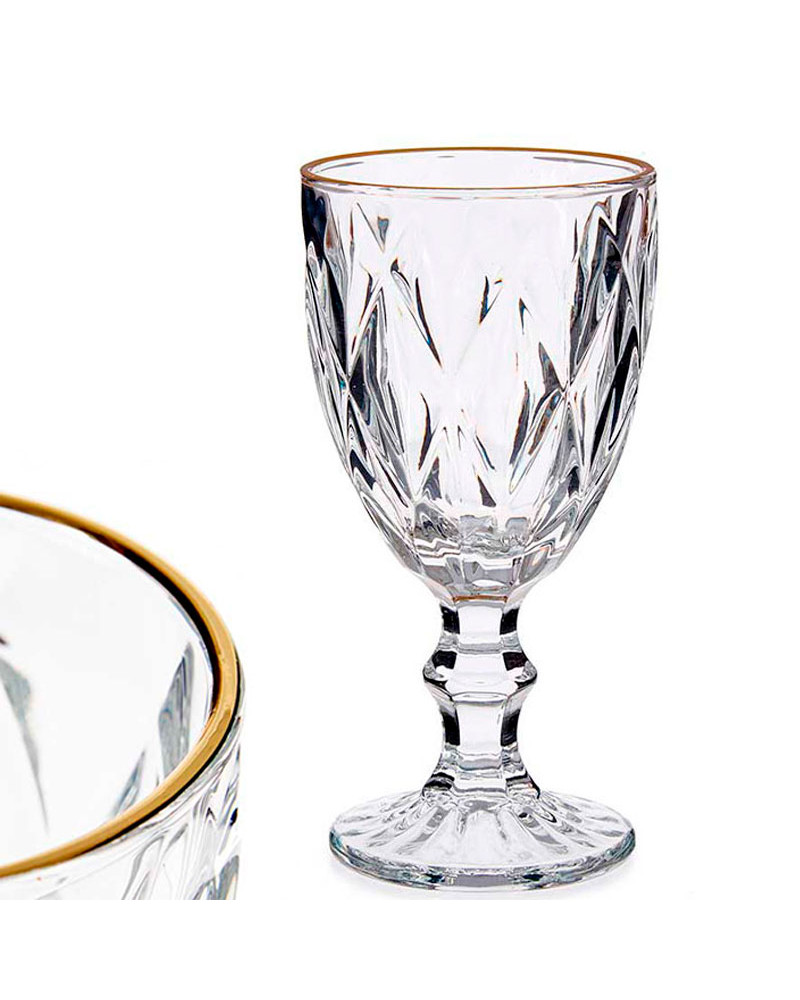 Verres à Rhum DIAMANTE Collection Auris - Lot De 2 En Cristal Non Décoré - 200 Ml - Coffret Cadeau - Pour Dégustation Rhum Whisky