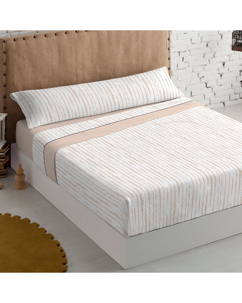 Juego Sábanas Invierno 3 piezas Coralina Nila beige